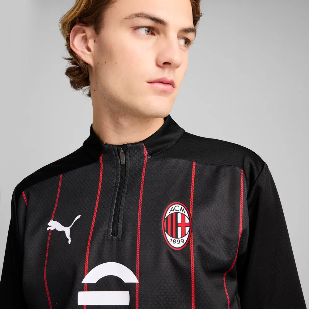 Puma AC Milan Prematch 1/4 Zip Top